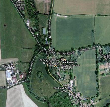 Sattelite image of Cudham