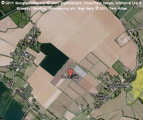 Sattelite image of Stourmouth, Kent, England