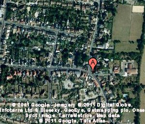 Sattelite image of Minster, Thanet, Kent, England