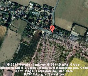 Sattelite image of Monkton, Kent, England