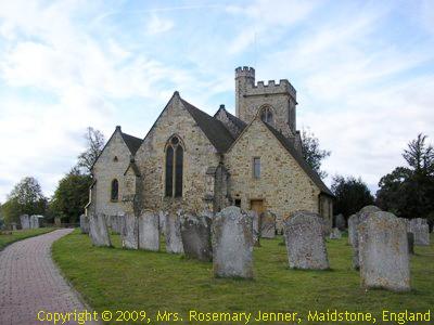 Front view of Leigh Church