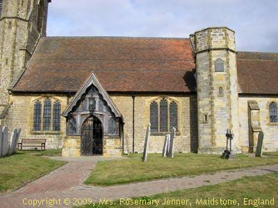 Side view of Leigh Church in Kent