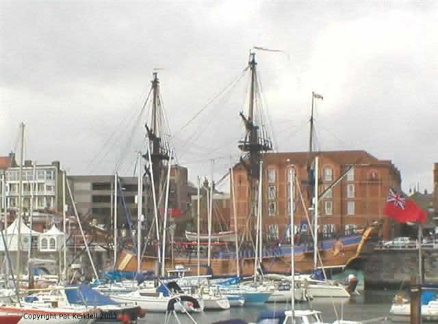 HMS Endeavour in Ramsgate Harbour